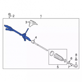 Steering rack Ford Ecosport 18-19 FWD