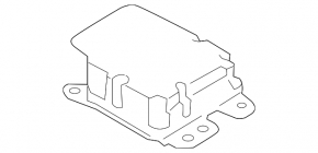 SRS airbag module computer airbags Infiniti Q50 14-15