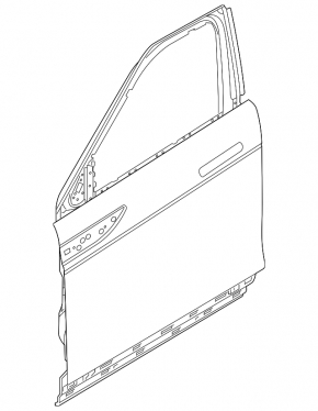 Bare front left door Land Rover Range Rover Evoque 19-23