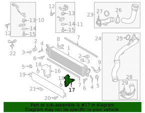 Radiator deflector left lower Mazda CX-5 19-25 2.5T