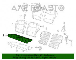 Rear row of seats 2 row Fiat 500 12-13