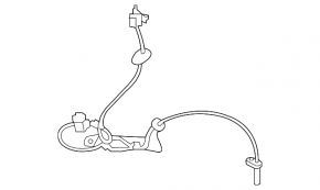 ABS sensor, rear right, Subaru Outback 10-14