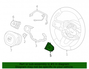 Steering wheel control buttons right Volvo XC40 19-25