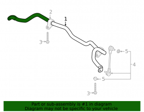Front stabilizer bar Volvo XC40 19-26 Code 7h03