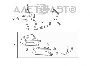 Lexus RX400h 06-09 transmission cooling radiator
