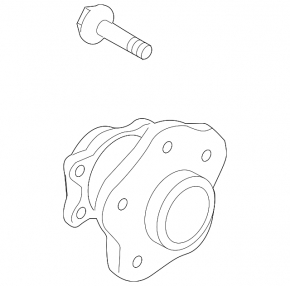 Rear left hub Nissan Murano z52 15- FWD
