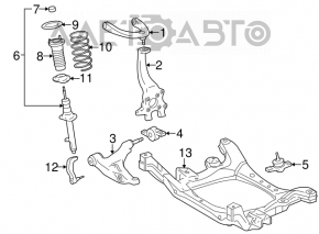 Front left axle Lexus IS250 IS300 IS350 06-13 AWD