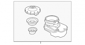 Additional brake fluid reservoir Honda CRV 20-22 hybrid with lid