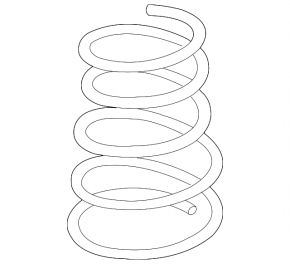 Rear left spring for Toyota Highlander 01-07 AWD