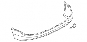 Audi E-Tron 19-23 rear bumper lip for Park Assist