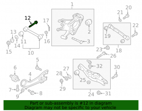 Wheel alignment bolt Hyundai Santa FE Sport 13-18 65mm