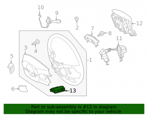 Lexus ES350 Steering Wheel Heating Control Unit 13-18