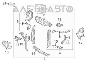 TV lower bar TOYOTA HIGHLANDER 14-