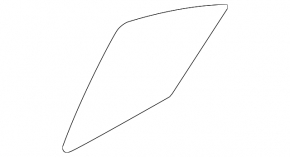 Door glass triangle rear left Subaru Impreza 4d 17-23 GK