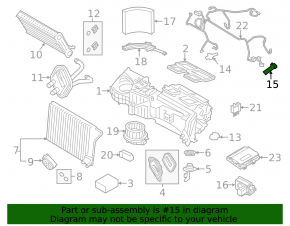 Interior Air Temperature Sensor BMW 3 F30 12-18