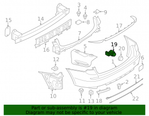 Front outer parking sensor for BMW X5 E70 11-13 without ring