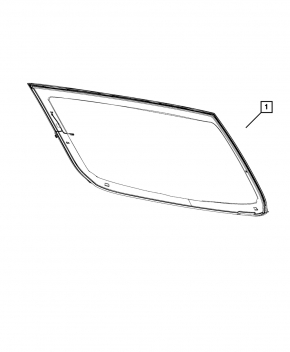 Rear window Chrysler 200 15-17