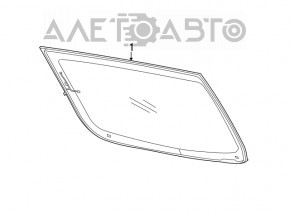 Rear window Chrysler 200 15-17