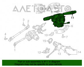 Steering column switches guitar Jeep Compass 17-21 with steering angle sensor