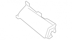 Radiator grill base right grill Acura MDX 17-20 rest