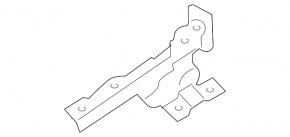 Left hood hinge for Hyundai Elantra UD 11-16