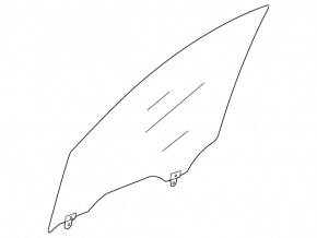 Front right door glass for Nissan Pathfinder 13-17