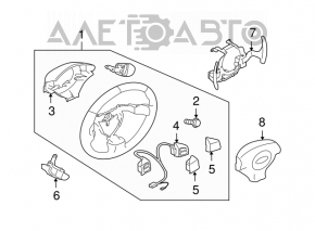 Right steering wheel controls for a Subaru Forester 2012 SH