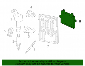 GMC Terrain 18-19 LYX Engine Computer ECU Bracket, LTG