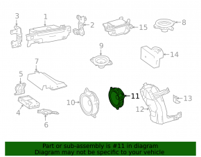 Speaker rear left Lexus UX200 UX250h 19-