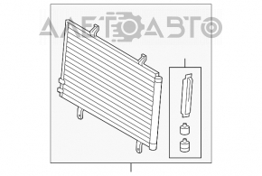 Air Conditioner Radiator Condenser Lexus ES350 07-12 TYC