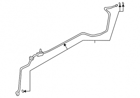 Air conditioner pipe long, iron Lexus RX300 RX330 04-06