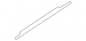 Molding door-glass central rear right Audi Q3 8U 15-17 black gloss