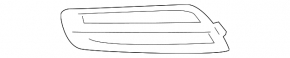 Front bumper grille left Chevrolet Cruze 11-14 prerest under fog lights