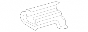 Driver's seat runner trim front right Mercedes W213 E 17-23 black