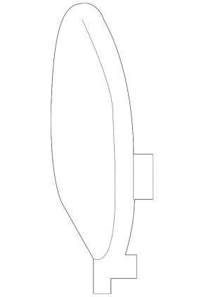 Mercedes S-class W222 63/65 AMG 18-20 front bumper towing hook cap