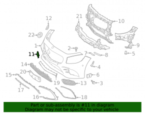 Mercedes S-class W222 63/65 AMG 18-20 front bumper towing hook cap
