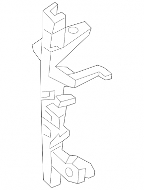 Front left door glass guide Ford Edge 15-24