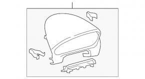 Instrument cluster cover Mazda6 09-13