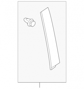 Door trim side rear right Mazda CX-5 17-24 front gloss