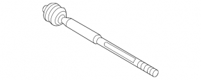 Steering rod with tip left Mazda CX-5 13-16