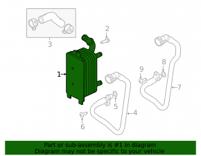 Gearbox cooler Land Rover Range Rover Evoque 12-15 2.0T