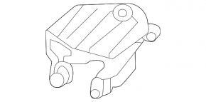 Rear Engine Mount Bracket Nissan Maxima A36 16- 3.5