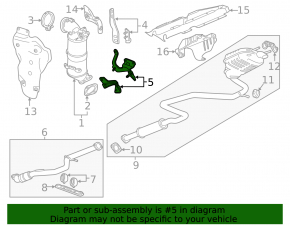 Catalytic Converter Bracket GMC Terrain 18-LYX, LSD