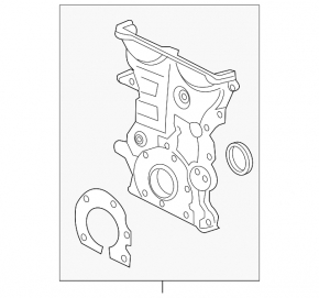 Chevrolet Trax 15-22 1.4T engine front cover with pump