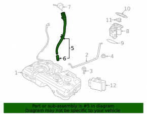 Fuel filler neck BMW X1 F48 16-22 B46