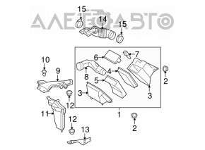 Air Filter Housing Nissan Versa 1.8 10-12