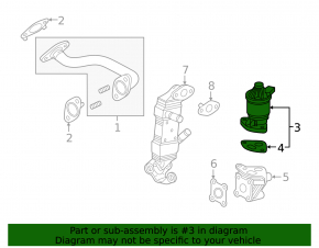 EGR valve Honda Accord 16-17 rest hybrid