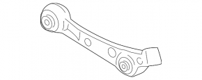 Lower control arm, front right, rear, BMW 5 G30 17-23 hybrid, AWD