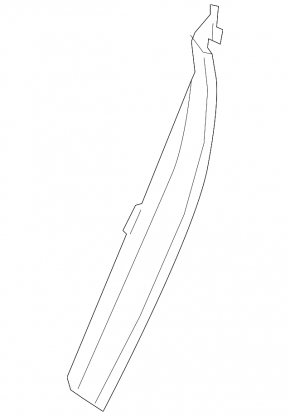 Rear pillar trim lower right Volvo XC60 18-23 black