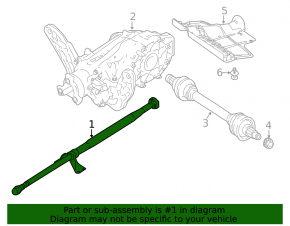 Drive shaft driveshaft Infiniti QX30 17-17